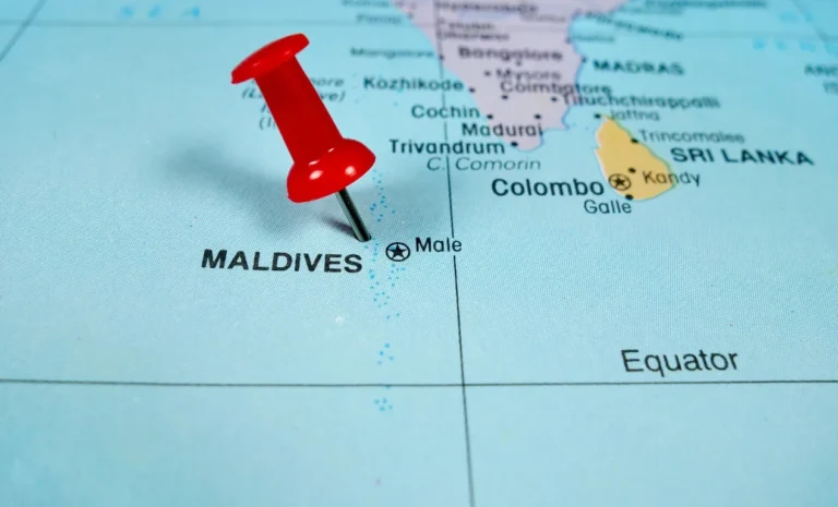 Las Islas Maldivas Mapa Turístico